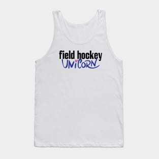 Field Hockey Unicorn Tank Top